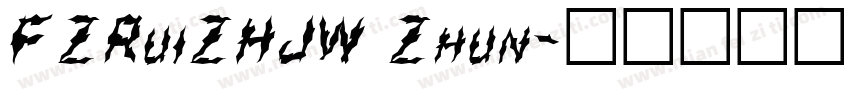 FZRuiZHJW Zhun字体转换